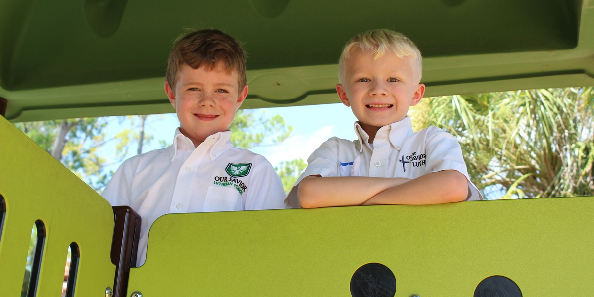 Kindergarteners at Recess